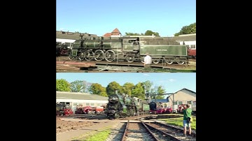 Letzte Runde unter Dampf - S 3/6 3673 auf der Drehbühne - Nördlingen, 17. August 2025