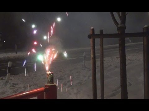 Smartie-Fontäne (Weco Mercury) Silvester 2010 [Full HD]