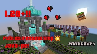 public Lifesteal smp 💥 java+pe join fast!!! 1.20+ #minecraft #smp