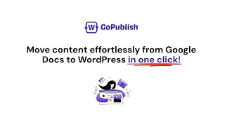 How to Export Google Docs with SEO Meta Title & Description using GoPublish