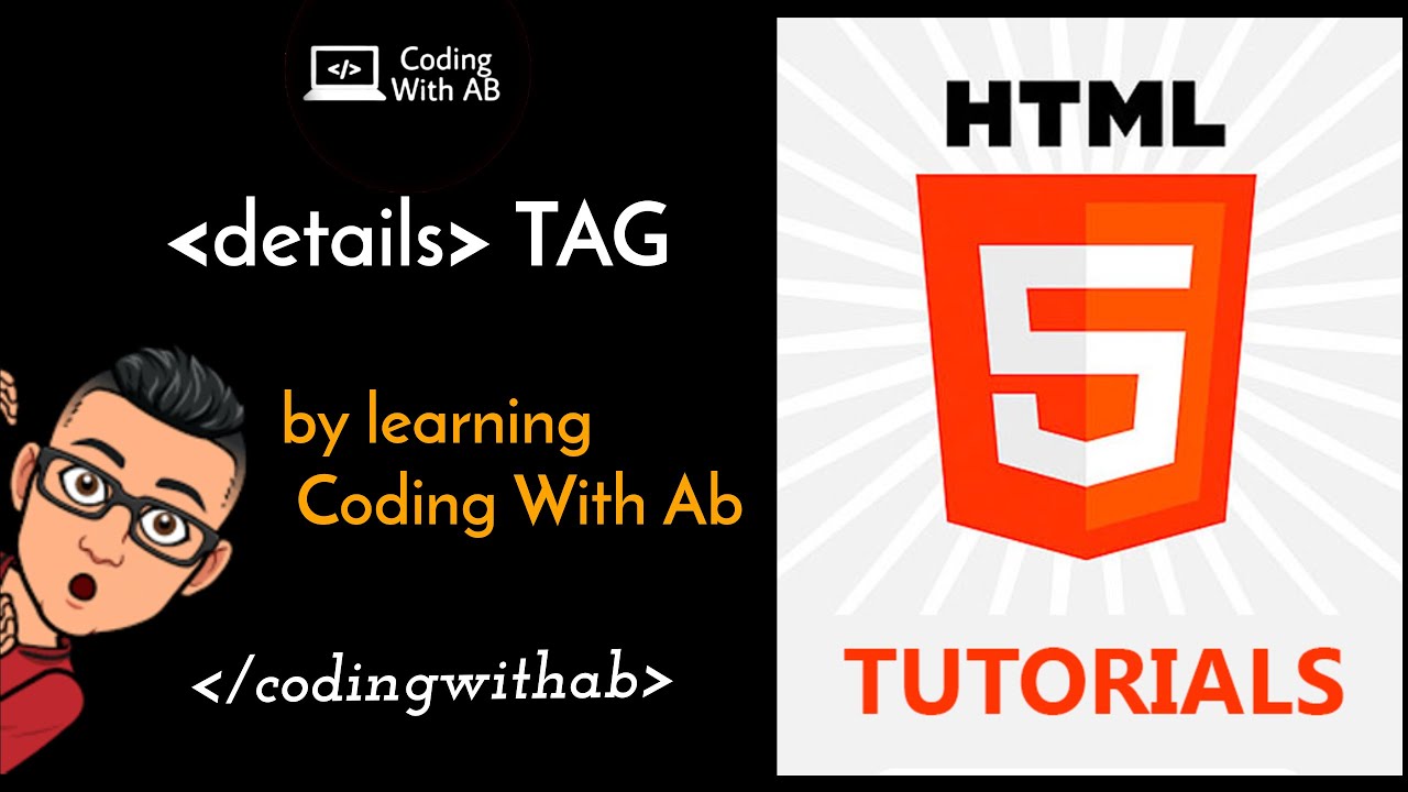 Details tag and summary tag - html 5 | tutorial in hindi | Coding With AB