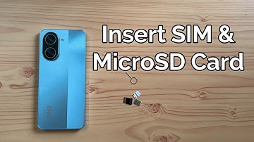POCO C71: Redmi A5 Insert SIM & MicroSD Card