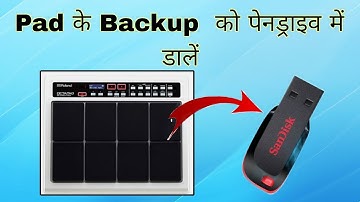 Pad के  Backup को pendrive में डालें || how to save backup in pendrive || Roland SPD 20 pro ||
