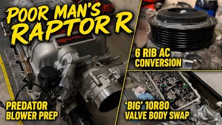 More Poor Man’s Raptor R prep! How to convert to a 6 Rib AC, and change a 10R Valve Body