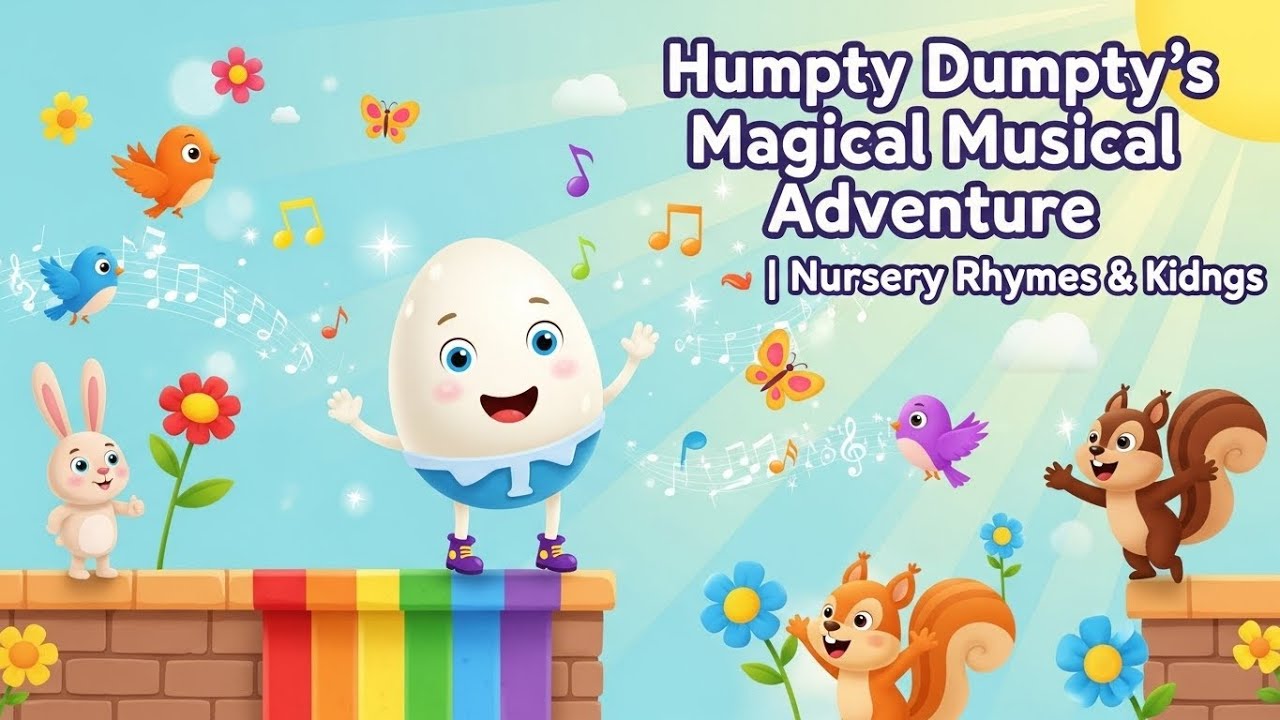 Humpty Dumpty’s Magical Musical Adventure 🌈 | Nursery Rhymes & Kids Songs