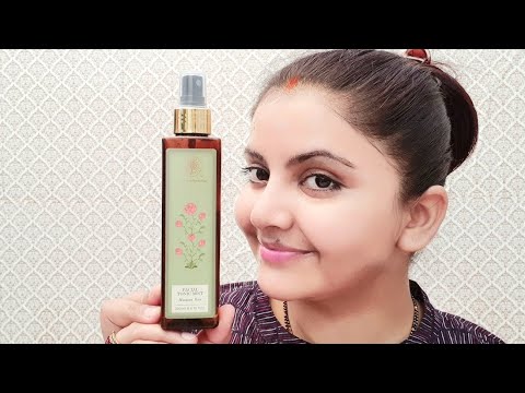 Forest essentials facial tonic mist rosewater Hasayan review & demo | RARA |luxury rose water