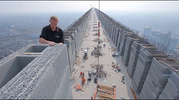 Waanzinnig snelle technologie voor de bouw van energieneutrale huizen en bruggen. Mega Constructi...
