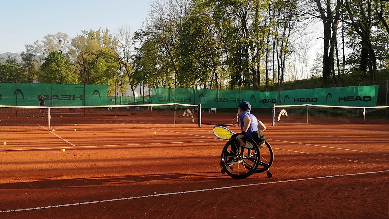 Rollstuhltennis-Training 2019 Taucher Maximilian
