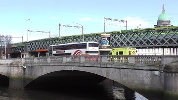 Irish Rail 8300 Class Dart Trains x 2 - Loopline Bridge, Dublin