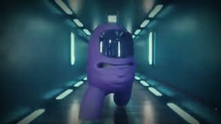 Among Us Purple Imposter Running While Amnesia Suitor Chase Theme Playing In The Background