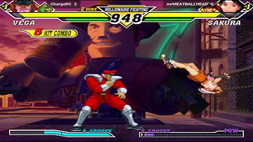 Capcom vs. SNK 2: Mark of the Millennium - Vega, Bison, Blanka vs. Sagat, Sakura, Ryu