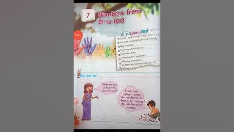 Numbers From 21 To 100 Lesson 7 Class 1 Learnwell Math Book CBSE In Hindi Part 1