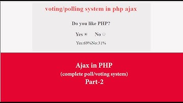 ajax in php part -2(complete poll system)