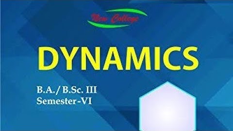 2019 dynamics paper solution 6th semester maths