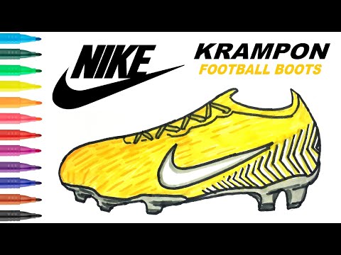 Easy Drawing Nike Football Boots Neymar Jr I Kolay Nike Neymar Jr Krampon Çizimi