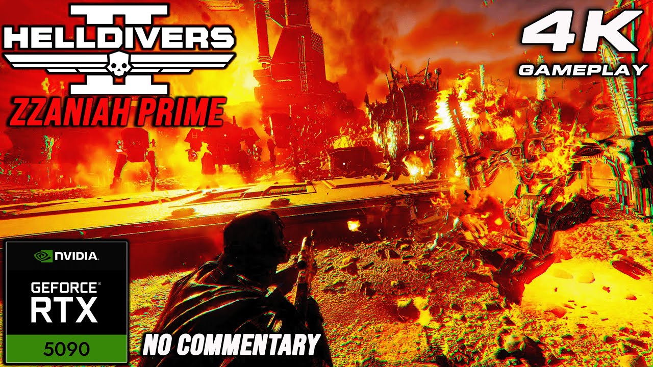 Helldivers 2: 4K Gameplay No Commentary ULTRA Settings | RTX 5090 P912