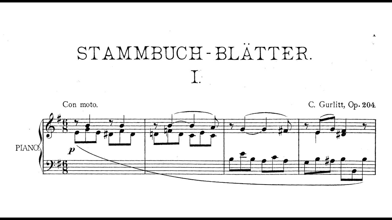 Cornelius Gurlitt - Album Leaves, Op.204