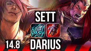 SETT vs DARIUS (TOP) | 10 solo kills | NA Diamond | 14.8