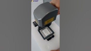 How to mark customized info on  charger by CYCJET M20 Handheld Laser Marking Machine