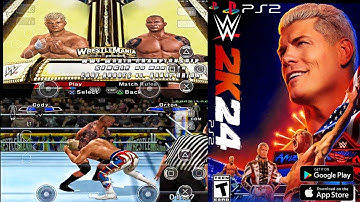 New WWE 2K24 PS2 Game For Aether SX2 Emulator On Android Cody Rhodes Vs. Randy Orton | Gameplay