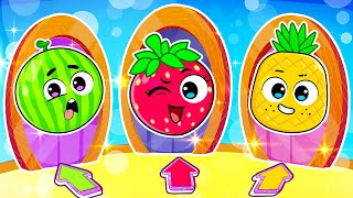 Color Door Song 😖🎮 | Escape Room Song😍🚫| Wooden Shapes Escape | YUM YUM Funny Kids Songs