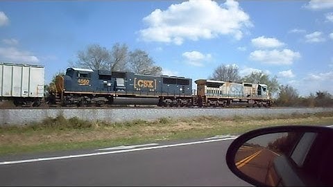 CSX Ethanol Train Chasing Crossing To Crossing