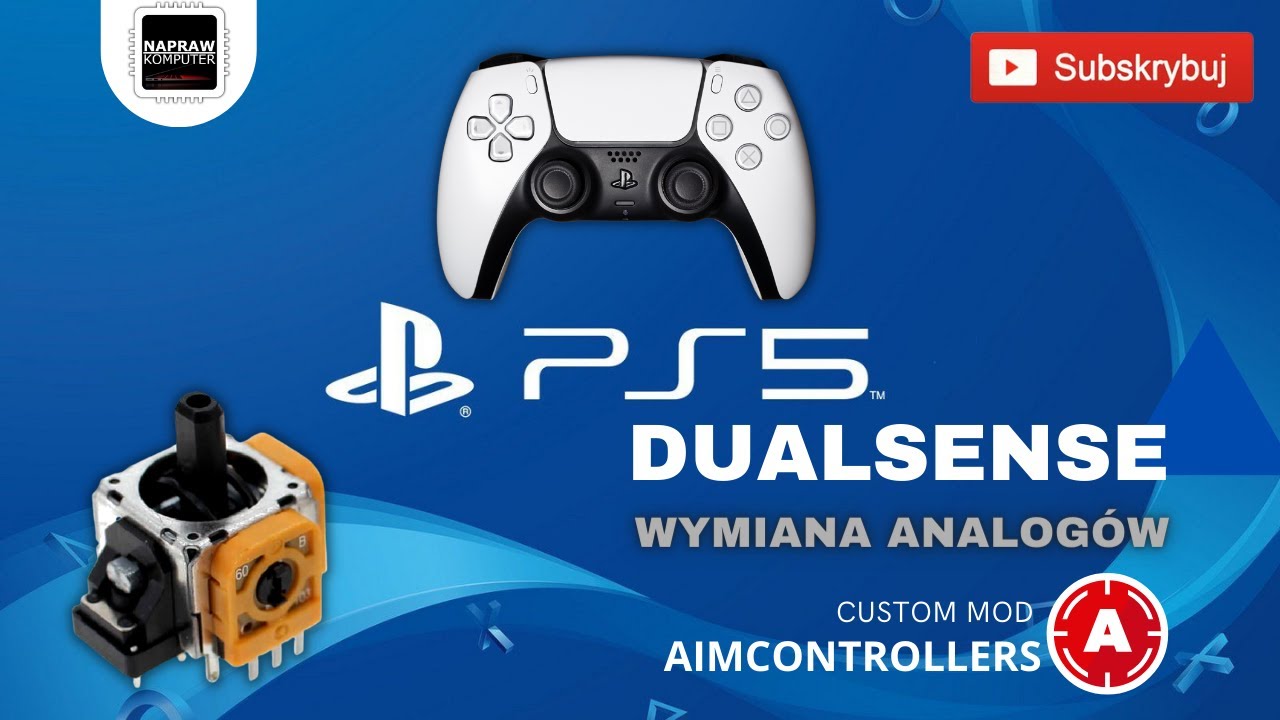 🎮DUALSENSE CUSTOM MOD AIMCONTROLLERS🎮WYMIANA ANALOGÓW🔥 - YouTube