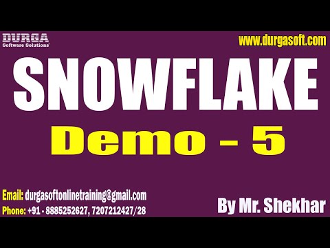 SNOWFLAKE tutorials ||