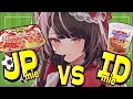 【IDmieVSJPmie】カップ麺食べ比べ！【Shortcake Fried Noodles】