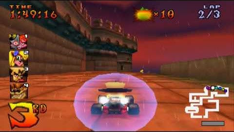 Crash Team Racing CTR PS1 Gameplay Cortex Castle
