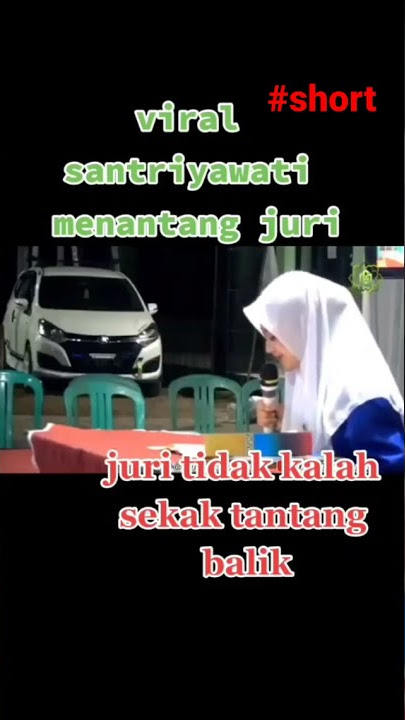 viral, santriwati menantang juri