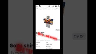 Cool Anime themed Roblox shirt for almost free !