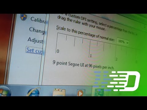Windows 7 при огромном шрифте