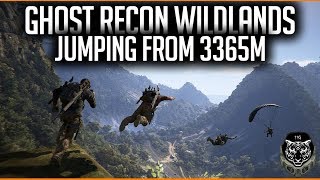Ghost Recon Wildlands: JUMPING FROM MAX HEIGHT 3365M (FUNNY MOMENTS)