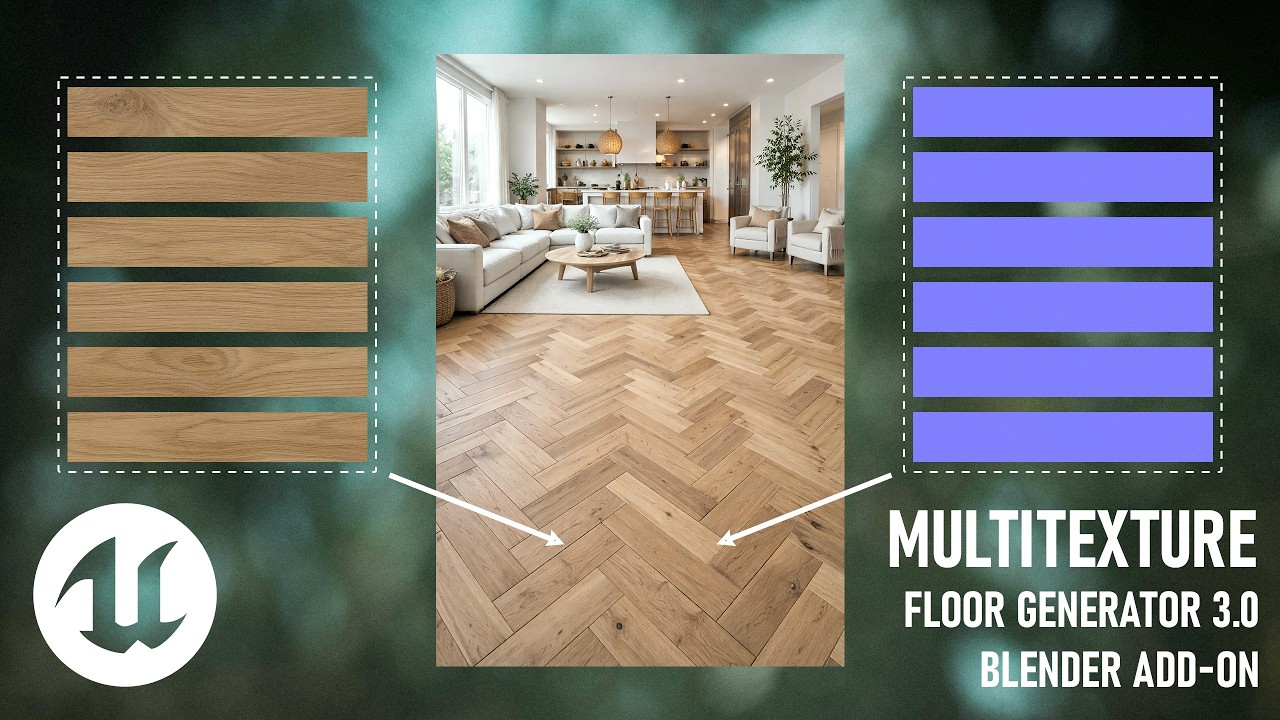 How to create floor MultiTexture materials in Unreal Engine 5 - Floor Generator 3.0