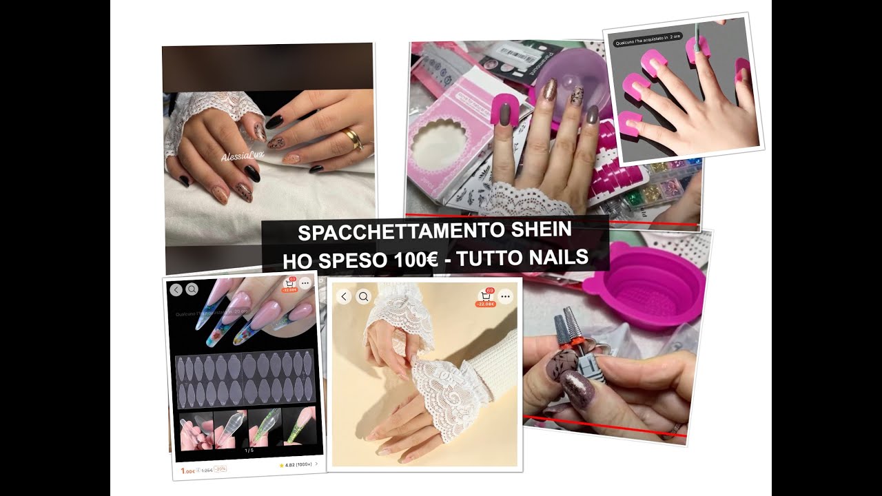 #shein ho speso 100€ 😱 #spacchettamento #nails dal vivo.