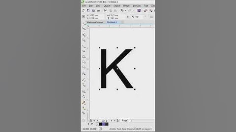 coreldraw tutorials | how to draw an abstract letter K logo