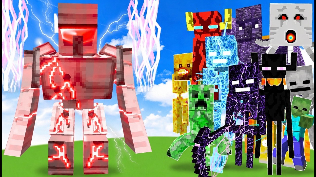 TITAN DESTROYER GOLEM vs ALL TITANBOSSES | Minecraft Mob Battle #minecraft #meme #memes