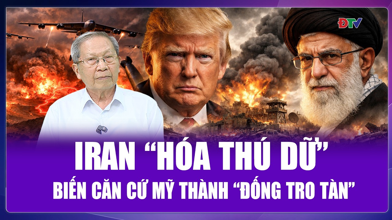 TIÊU ĐIỂM QUỐC TẾ: Iran “hóa thú dữ”, tung đòn tận thế khiến căn cứ Mỹ biến thành “đống tro tàn”