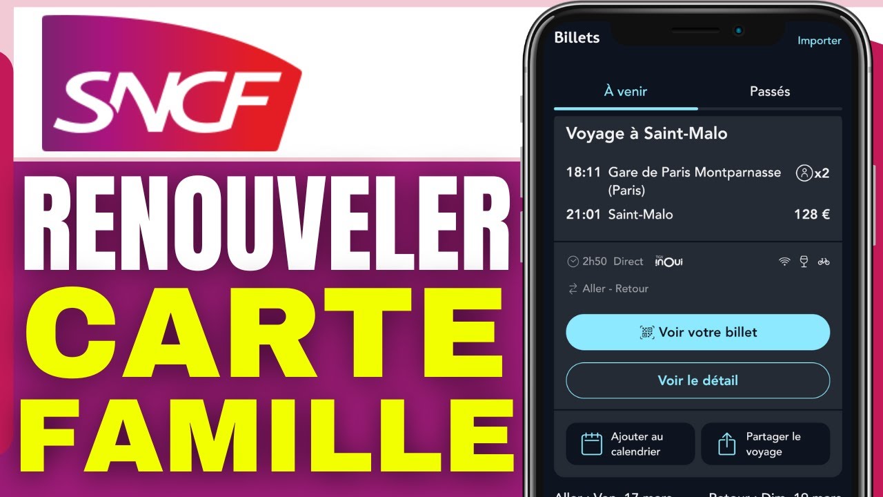 Comment Renouveler Carte Sncf Famille Nombreuse ( En 2025 ) - YouTube