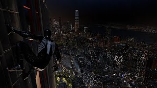 Marvel's Spider-Man 2: Web Swinging/Gliding Night and Day Compilation | Swing Assist Off | No HUD