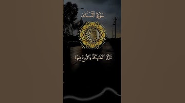 سورة القدر | بصوت القارئ: ابوبكر الشاطري