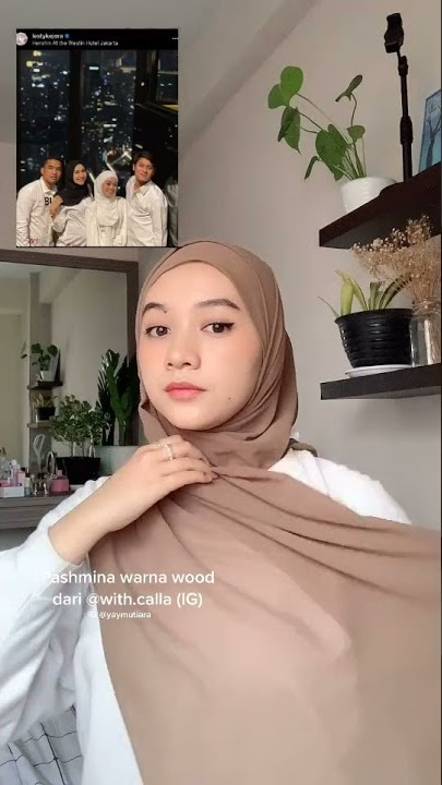 Tutorial Hijab Pashmina Ala Lesti 🐾 #shorts #tiktok #tutorialhijab #short