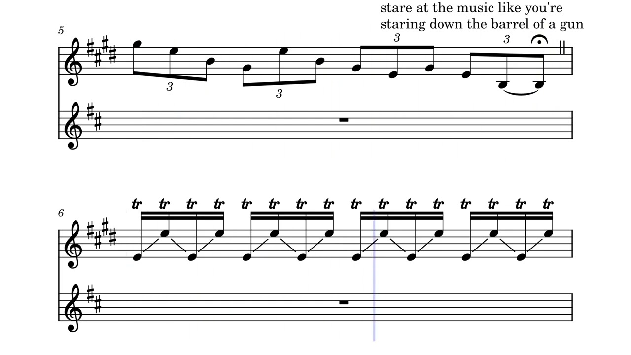 Advanced Clarinet Warm Up in E Major