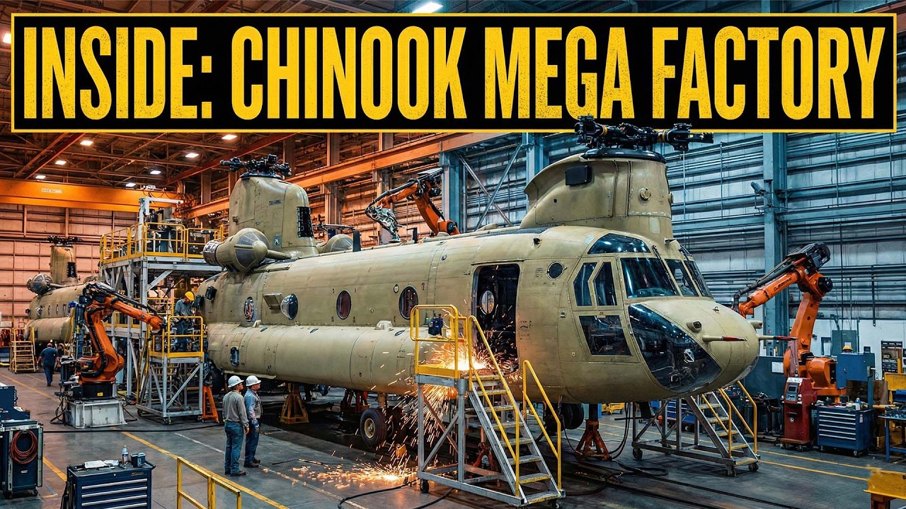 Inside America’s Heavy-Lift Helicopter Factory | The Complete CH-47 Chinook Production Process