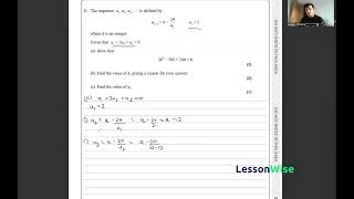 A level Maths - Pure  - Sequences and Series - Recurrence Relations
