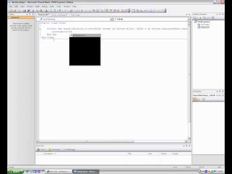 how to make a media player in vb2008.avi