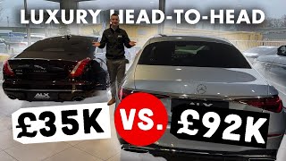 MERCEDES VS JAGUAR | LUXURY SALOON SHOWDOWN | Features Review | Spec Comparison Jaguar Car Vs Mercedes