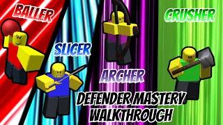 DEFENDER MASTERY Badge Complete Walkthrough | Roblox Ability Wars