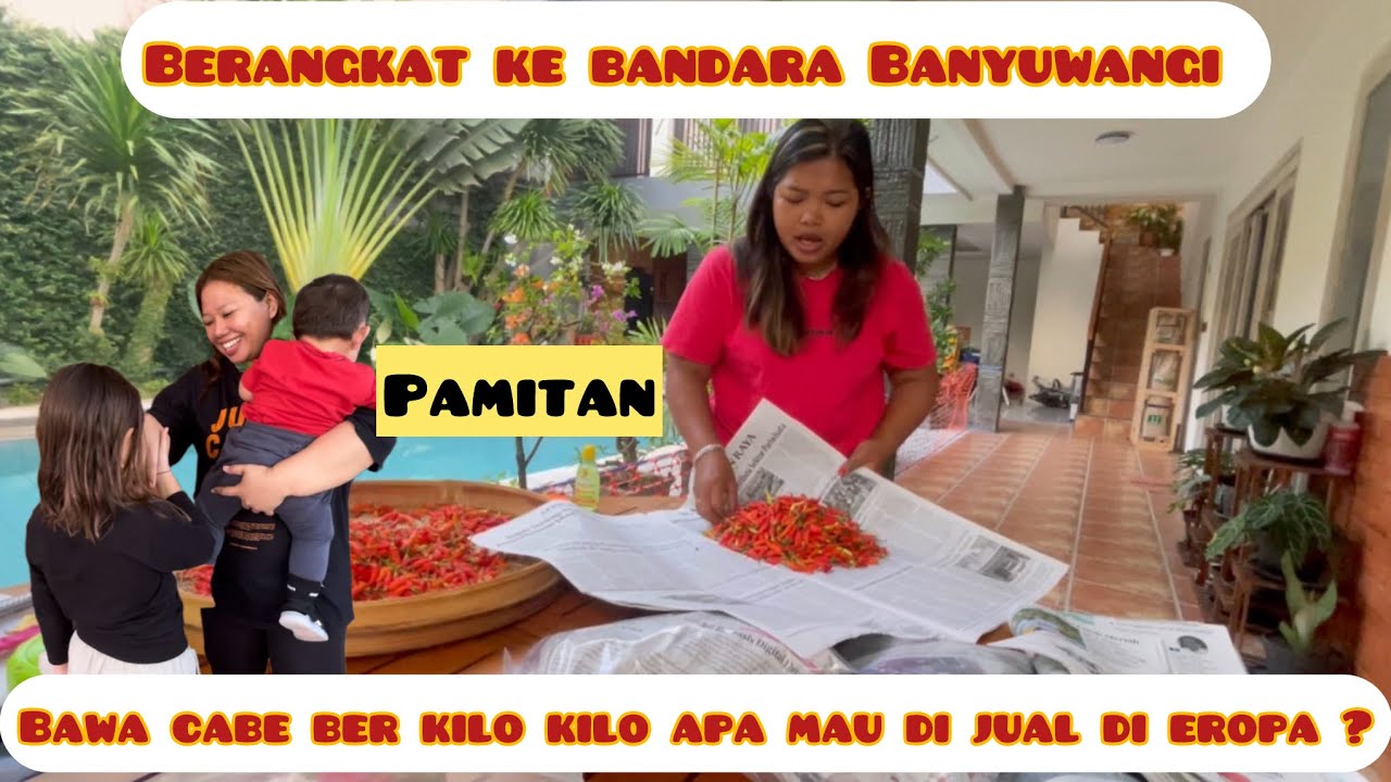 BAWA CABE BER KILO KILO KE EROPA‼️PAMITAN BERANGKAT KE BANDARA